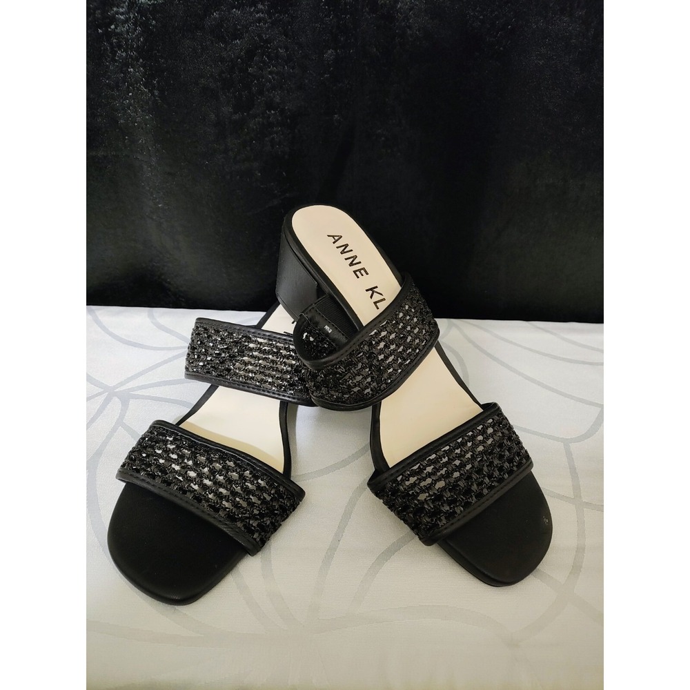 Anne Klein Black Sandal Size 8.5 M